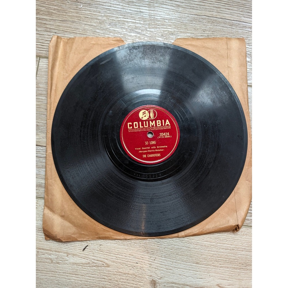 The Charioteers So Long / The Gaucho Serenade Columbia 35424 78 RPM 10" Record